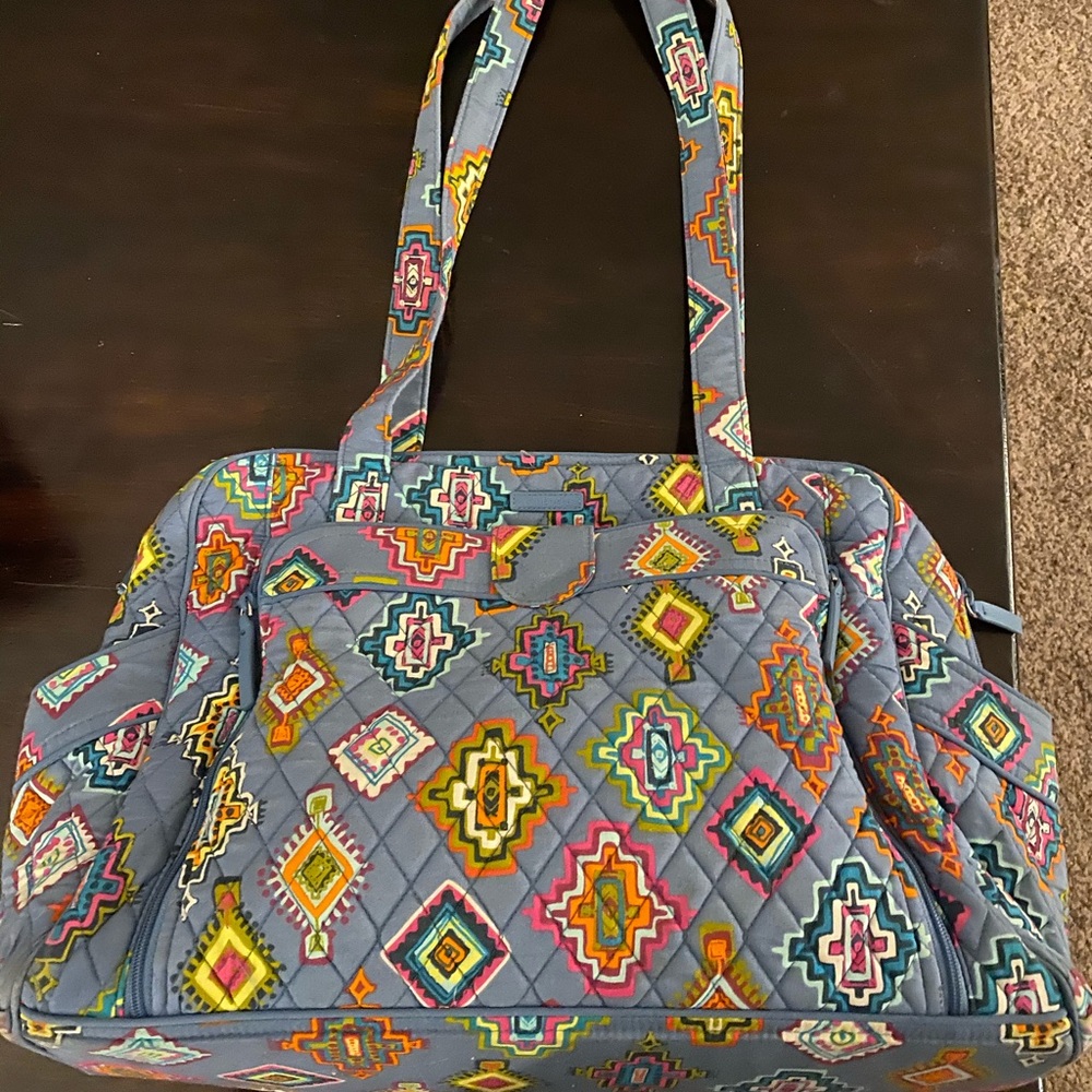 Vera Bradley Diaper Bag with matching wallet.